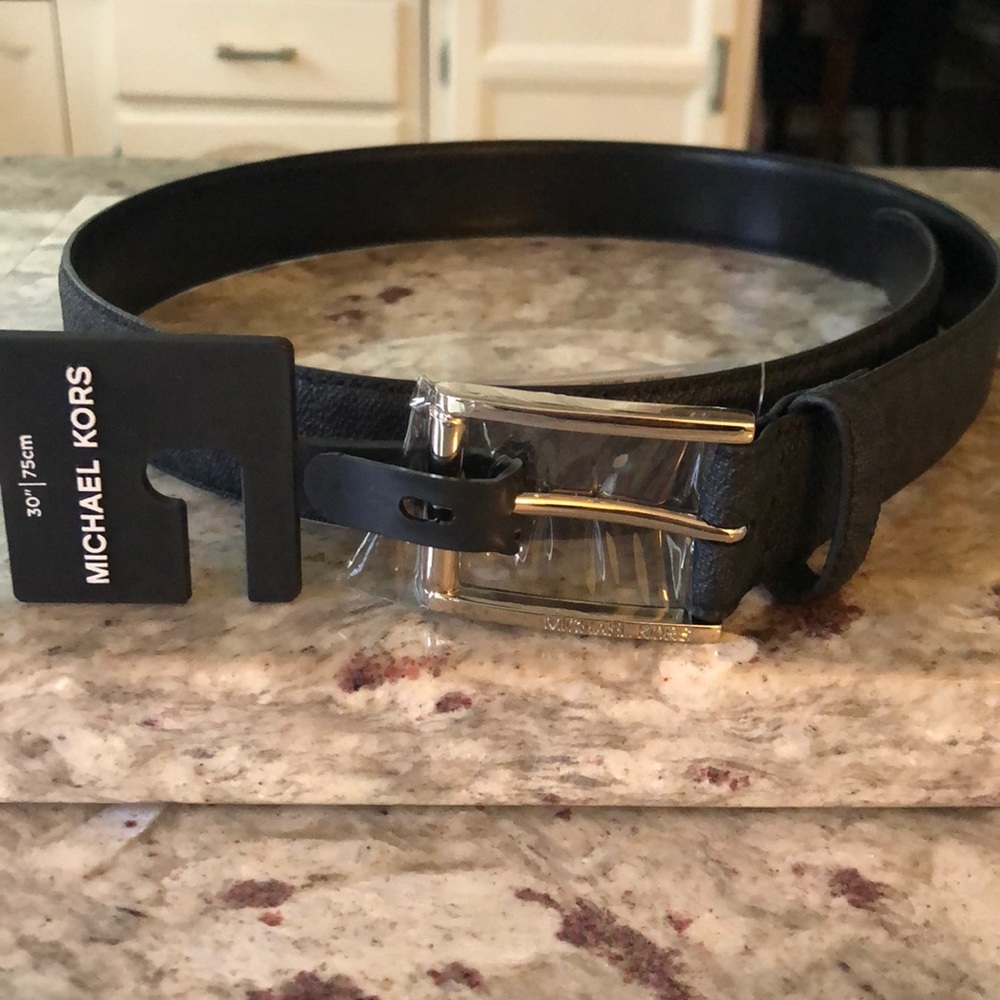 Michael Kors black signature belt